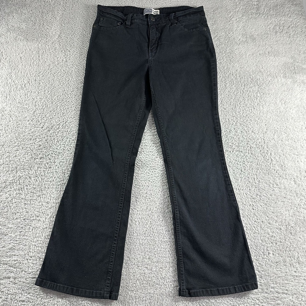 Signature Levi's Bootcut Jeans Misses 12 Medium Black Stretch‎ Flare